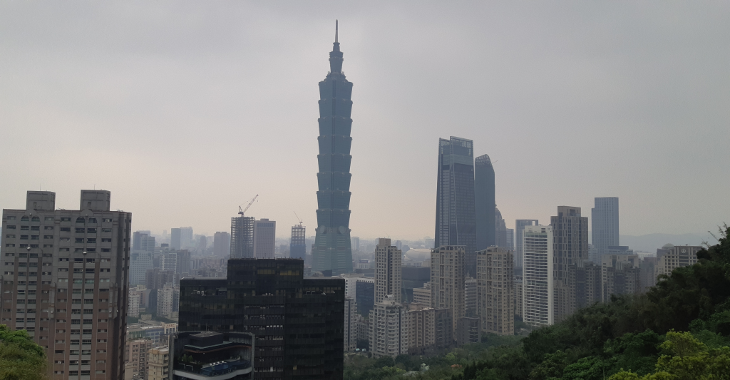 Taipei 101 in Taipei, Taiwan, representing a key urban and economic landmark.